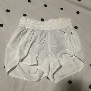 Lululemon White Hotty Hot Shorts
